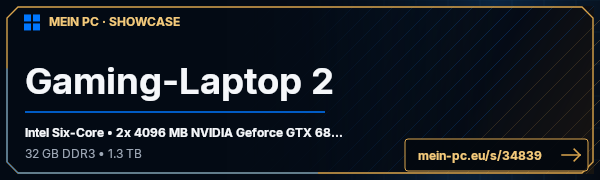 PC-Showcase Gaming-Laptop 2 von Basell auf MEIN PC