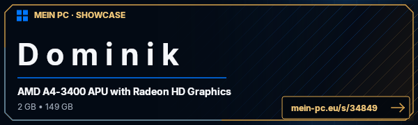 PC-Showcase D o m i n i k  von D o m i n i k  auf MEIN PC