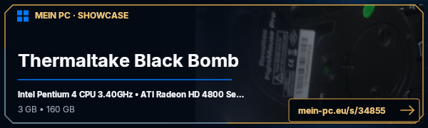 PC-Showcase Thermaltake Black Bomb von massiv16 auf MEIN PC
