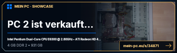 PC-Showcase PC 2 ist verkauft !!!! von SC Jack auf MEIN PC
