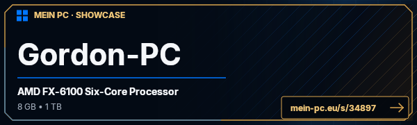 PC-Showcase Gordon-PC von bigsmoke47 auf MEIN PC