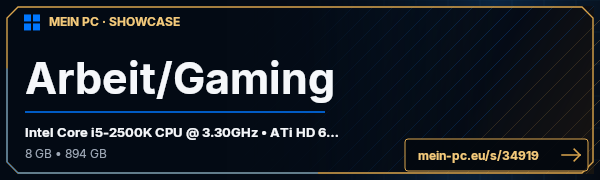 PC-Showcase Arbeit/Gaming von Hyd^ auf MEIN PC