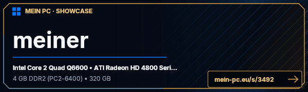 PC-Showcase meiner von mittag auf MEIN PC