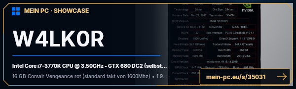 PC-Showcase W4LK0R von W4LK0R auf MEIN PC