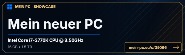 PC-Showcase Mein neuer PC von styler98 auf MEIN PC