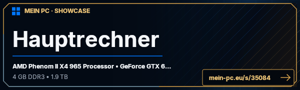 PC-Showcase Hauptrechner von Hardshockers auf MEIN PC