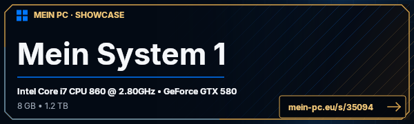PC-Showcase Mein System 1 von nopok123 auf MEIN PC
