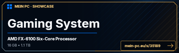 PC-Showcase Gaming System von Shoxi auf MEIN PC