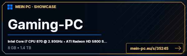 PC-Showcase Gaming-PC von PhilBe99 auf MEIN PC