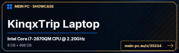 PC-Showcase KinqxTrip Laptop von KinqxTrip auf MEIN PC