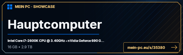 PC-Showcase Hauptcomputer von Farami auf MEIN PC