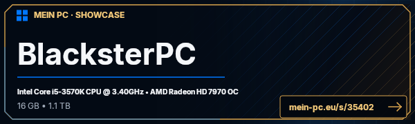 PC-Showcase BlacksterPC von Blackster auf MEIN PC