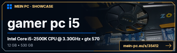 PC-Showcase gamer pc i5 von sgtdave auf MEIN PC
