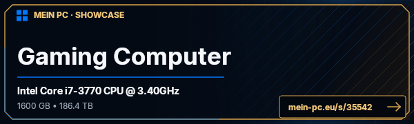 PC-Showcase Gaming Computer von Freakii187 auf MEIN PC