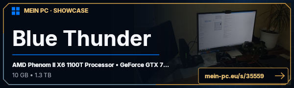 PC-Showcase Blue Thunder von OisterProper auf MEIN PC