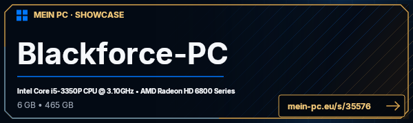 PC-Showcase Blackforce-PC von Blackforce auf MEIN PC
