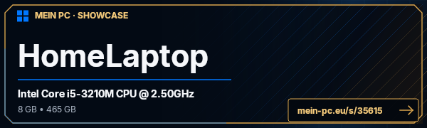 PC-Showcase HomeLaptop von IntelFreak auf MEIN PC