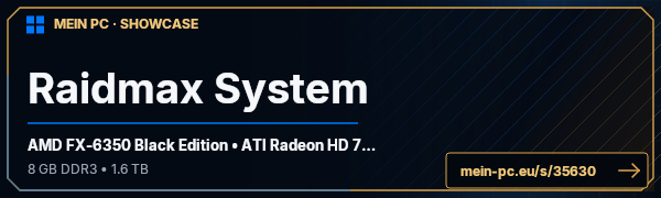 PC-Showcase Raidmax System von Der°Pate auf MEIN PC