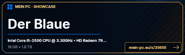 PC-Showcase Der Blaue  von Huennie auf MEIN PC