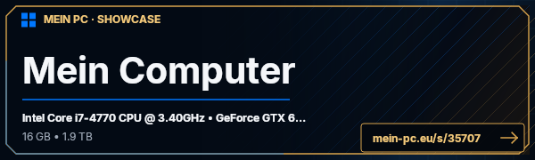 PC-Showcase Mein Computer von BlackScript92 auf MEIN PC