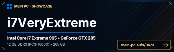 PC-Showcase i7VeryExtreme von Pumpkin auf MEIN PC