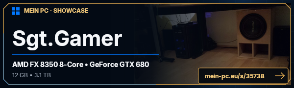 PC-Showcase Sgt.Gamer von McGamer auf MEIN PC