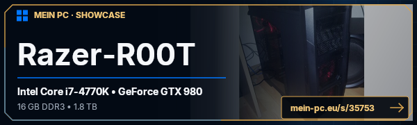 PC-Showcase Razer-R00T von Razer3500 auf MEIN PC