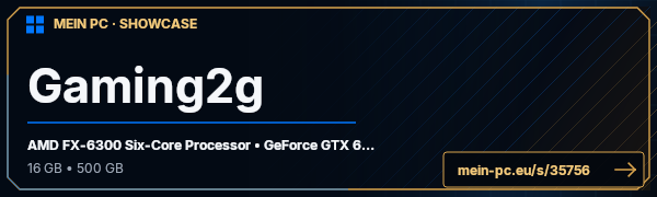 PC-Showcase Gaming2g von Bossgen2g auf MEIN PC