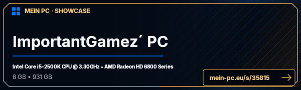 PC-Showcase ImportantGamez´ PC von ImportantGamez auf MEIN PC