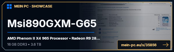 PC-Showcase Msi890GXM-G65 von Dovahkiin auf MEIN PC