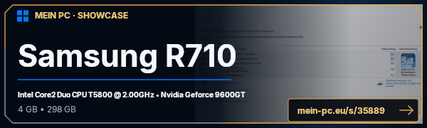 PC-Showcase Samsung R710 von Dovahkiin auf MEIN PC