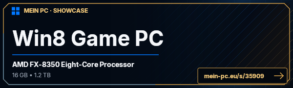 PC-Showcase Win8 Game PC von dustinthewind91 auf MEIN PC