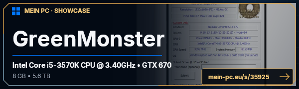 PC-Showcase GreenMonster von Leichenlecker auf MEIN PC