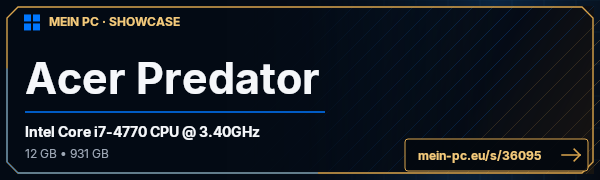 PC-Showcase Acer Predator von Toym4n auf MEIN PC