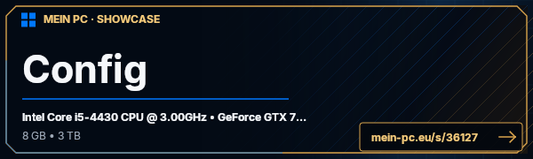 PC-Showcase Config von Status auf MEIN PC