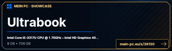 PC-Showcase Ultrabook von pati156 auf MEIN PC