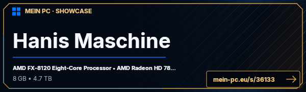 PC-Showcase Hanis Maschine von HaniBaal auf MEIN PC