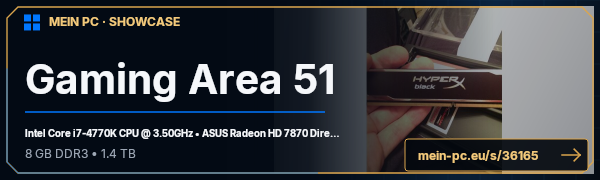 PC-Showcase Gaming Area 51 von m0rd3rc4377 auf MEIN PC