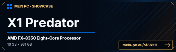 PC-Showcase X1 Predator von XxInf1n1tyxX auf MEIN PC
