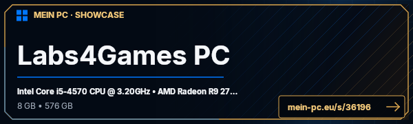 PC-Showcase Labs4Games PC von Labs4Games auf MEIN PC
