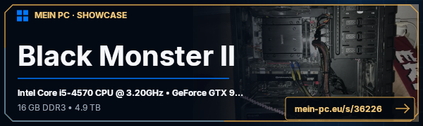 PC-Showcase Black Monster II von [Teddy] auf MEIN PC
