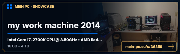 PC-Showcase my work machine 2014 von badjeppesen auf MEIN PC