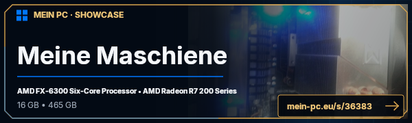 PC-Showcase Meine Maschiene von DasSuppenhuhn auf MEIN PC