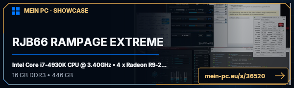 PC-Showcase RJB66 RAMPAGE EXTREME  von RJB66 auf MEIN PC