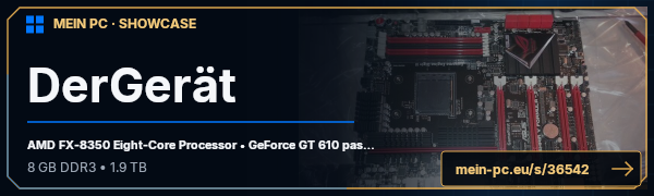PC-Showcase DerGerät von HochleistungsChilla auf MEIN PC