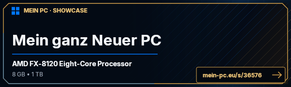 PC-Showcase Mein ganz Neuer PC von Doberman auf MEIN PC