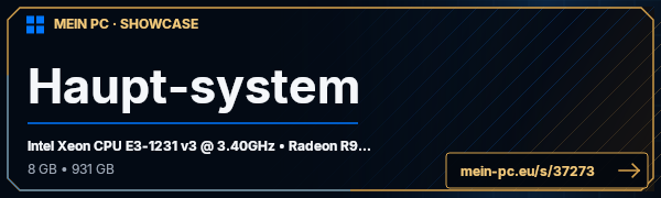 PC-Showcase Haupt-system von RoxYPay auf MEIN PC