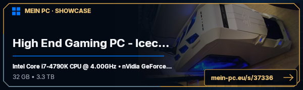 PC-Showcase High End Gaming PC - Icecool von dexternr1 auf MEIN PC