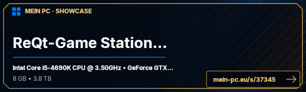 PC-Showcase ReQt-Game Station #1 von Chester116 auf MEIN PC