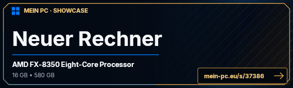 PC-Showcase Neuer Rechner von GamesP4c auf MEIN PC